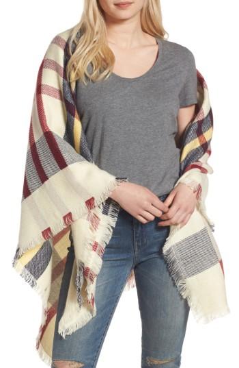 Women's Shiraleah Lyla Plaid Square Scarf, Size - White