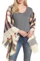 Women's Shiraleah Lyla Plaid Square Scarf, Size - White