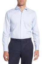 Men's Boss Mark Sharp Fit Stripe Dress Shirt .5r - Blue