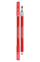 Lancome Le Lipstique Dual Ended Lip Pencil With Brush - Scarlette