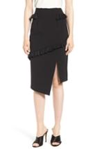 Women's Elliatt Tassel Trim Asymmetrical Skirt - Black