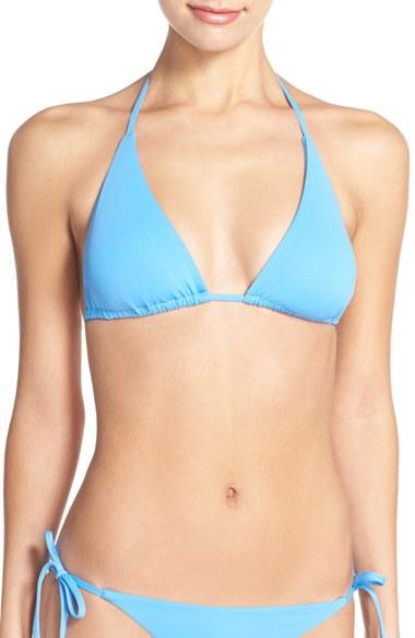 Women's Becca 'color Code' Triangle Bikini Top - Blue