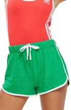 Women's Topshop Nep Runner Shorts Us (fits Like 2-4) - Green