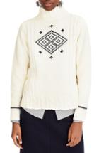 Women's The Reeds X J.crew Side Button Swing Sweater - Ivory