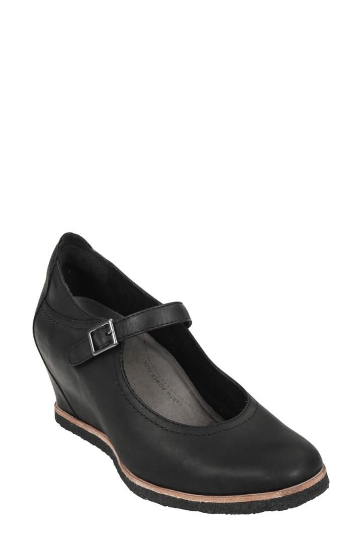 Women's Earth Boone Mary Jane Wedge W - Black