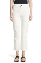 Women's Khaite Benny Crop Flare Jeans - Ivory