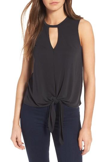 Women's Leith Keyhole Tank - Black