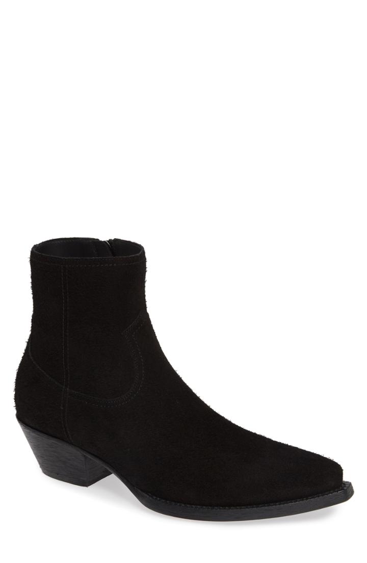 Men's Saint Laurent Lukas Zip Boot Us / 40eu - Black