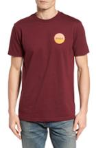 Men's Rvca Glitch Motors T-shirt - Burgundy