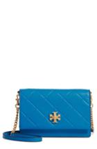 Tory Burch Mini Georgia Quilted Leather Shoulder Bag - Blue
