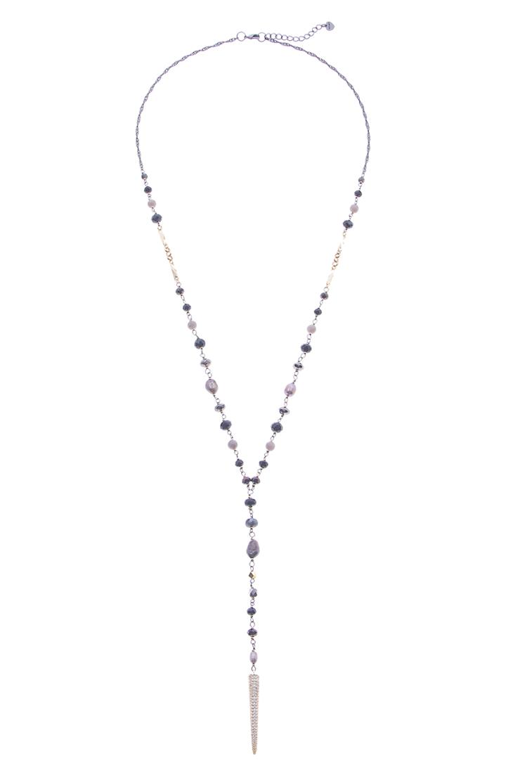 Women's Nakamol Design Freshwater Pearl Bead Y Necklace