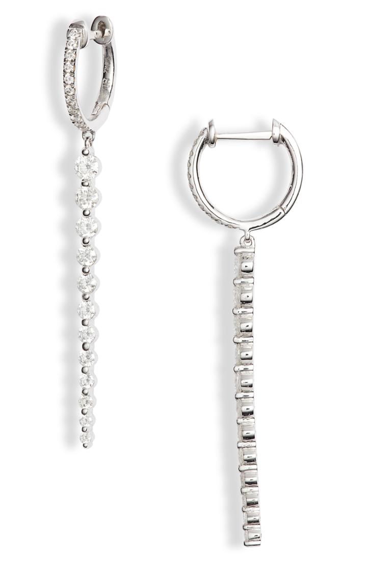 Women's Bony Levy Getty Linear Diamond Earrings (nordstrom Exclusive)