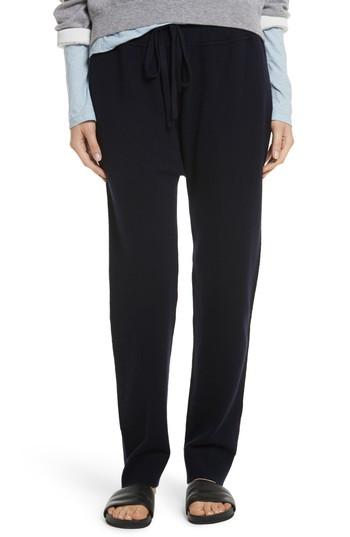 Women's Vince Wool & Cashmere Blend Jogger Pants - Blue