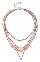 Women's Nakamol Design Crystal & Freshwater Pearl Multistrand Pendant Necklace