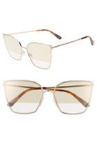 Women's Tom Ford Helena 59mm Cat Eye Sunglasses - Rose Gold/ Havana/ Smoke/ Gold