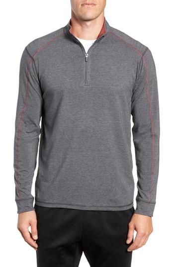 Men's Tasc Performance Carrollton Quarter Zip Sweatshirt, Size - Grey
