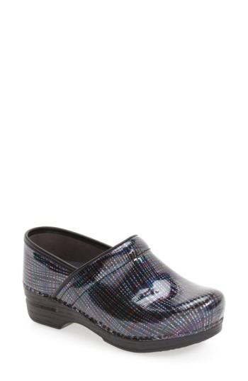 Women's Dansko 'pro Xp' Patent Leather Clog .5-11us / 41eu M - Blue/green