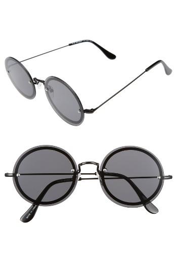 Women's A.j. Morgan 56mm Rimless Round Sunglasses -