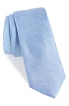 Men's 1901 Andrews Solid Skinny Silk Tie, Size - Blue