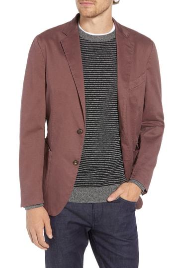 Men's Culturata Trim Fit Stretch Cotton Blazer R - Red