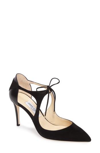 Women's Jimmy Choo Vanessa Lace-up Pump Us / 34eu - Black