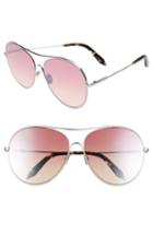Women's Victoria Beckham Loop 63mm Oversize Round Sunglasses - Luna