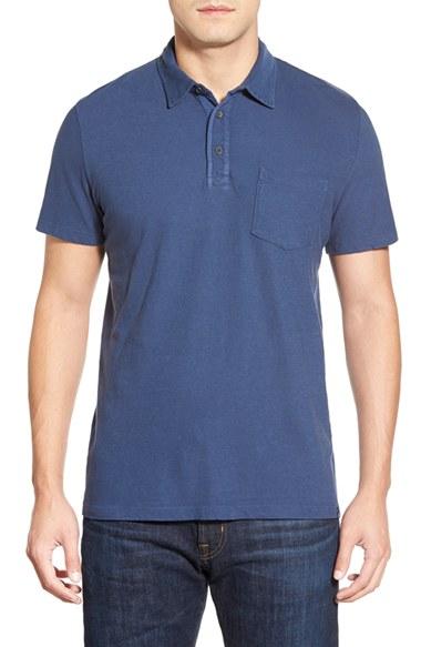 Men's Ag 'cliff' Pique Polo - Blue