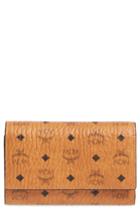 Women's Mcm Small French Trifold Wallet - Brown