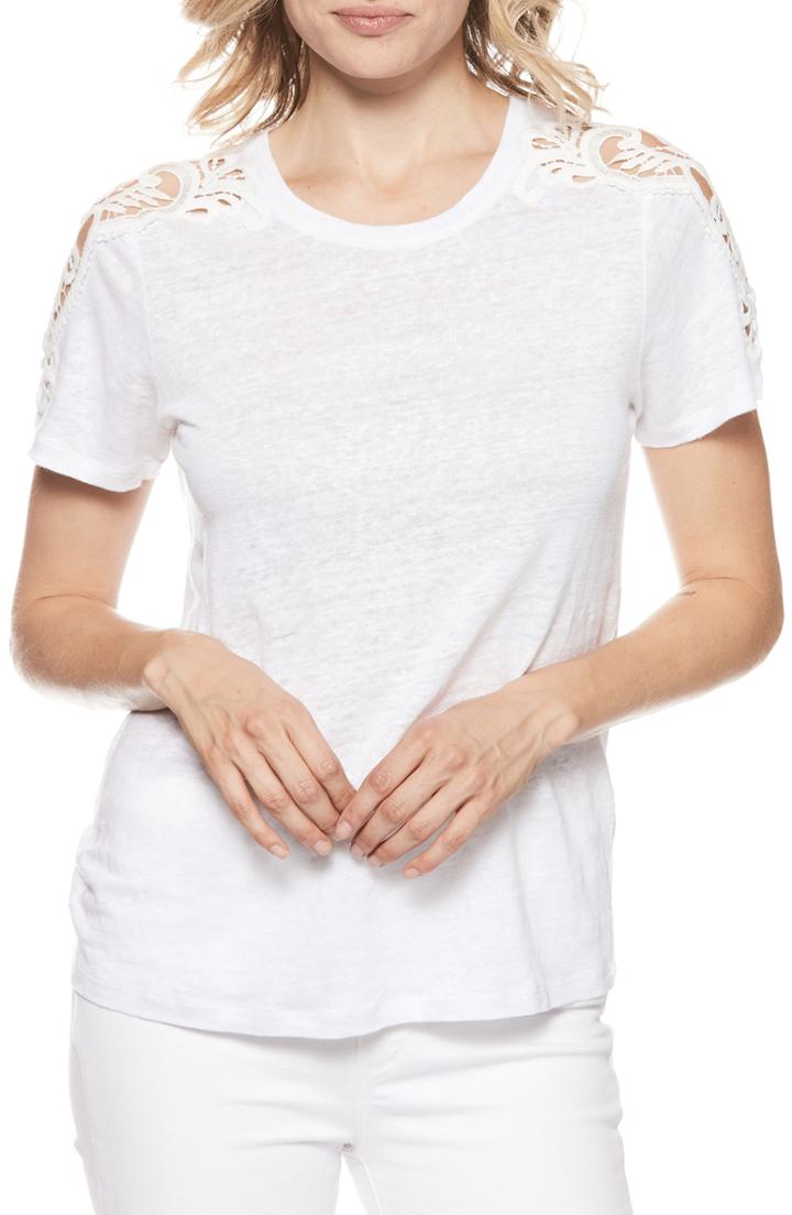 Women's Eileen Fisher V-neck Jersey Tee - White