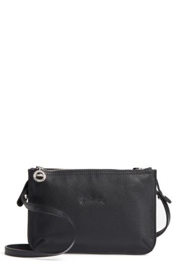Longchamp Le Foulonne Leather Crossbody Bag - Red