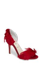 Women's Something Bleu Hammond Dorsay Sandal .5 M - Red