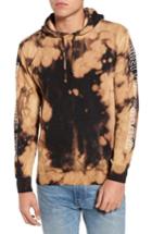 Men's Obey Rough Draft Tie Dye Fleece Hoodie - Black