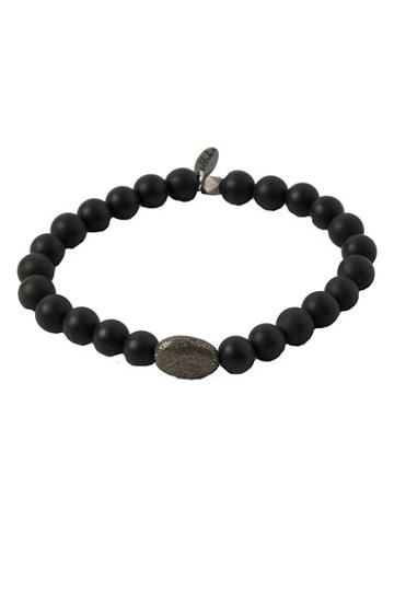 Men's Mr. Ettika Onyx & Pyrite Stretch Bracelet