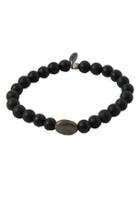 Men's Mr. Ettika Onyx & Pyrite Stretch Bracelet