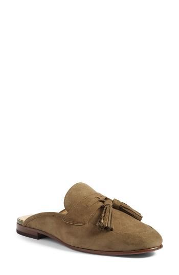 Women's Sam Edelman Paris Backless Tassel Loafer .5 M - Green