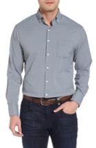 Men's Peter Millar Smedes Regular Fit Check Performance Sport Shirt - Blue