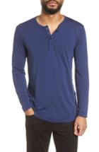 Men's Goodlife Scallop Cotton & Modal Henley - Blue