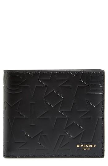 Men's Givenchy Leather Billfold Wallet - Black