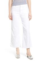 Women's Ag Etta High Waist Crop Wide Leg Jeans - White