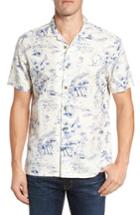Men's Kahala Konohiki Slim Fit Print Sport Shirt, Size - White