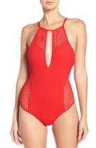 Women's Red Carter One-piece Swimsuit