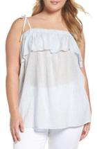 Women's Two By Vince Camuto Cascading Petals Off The Shoulder Top