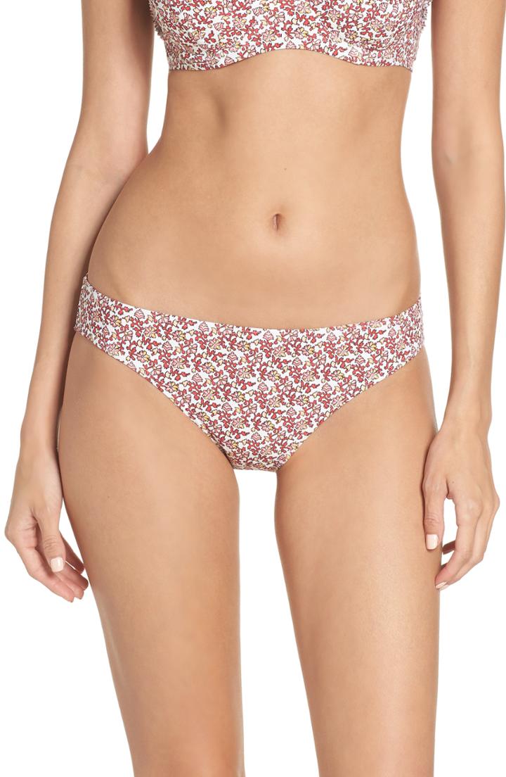 Women's Tory Burch Wild Pansy Hipster Bikini Bottoms - Pink