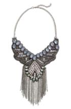 Women's Cara Crystal Chain Bib Necklace