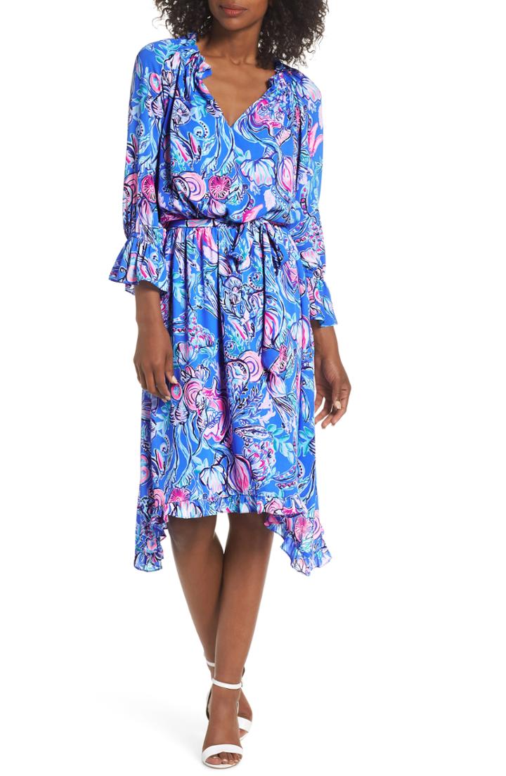 Women's Lilly Pulitzer Alyanna Midi Dress - Blue