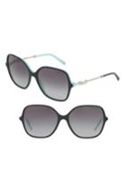 Women's Tiffany 57mm Sunglasses - Black/ Blue Gradient