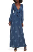 Women's Lost + Wander Autumn Embroidered Maxi Dress - Blue