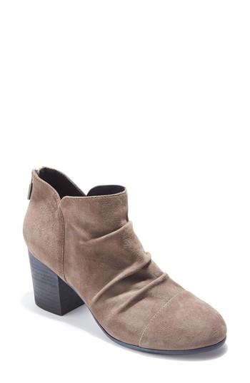 Women's Adam Tucker Sierra Ruched Bootie .5 M - Grey