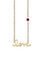 Women's Syd By Sydney Evan Love Necklace With Ruby