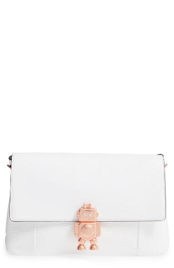 Ted Baker London Jemms Leather Crossbody Bag - Ivory